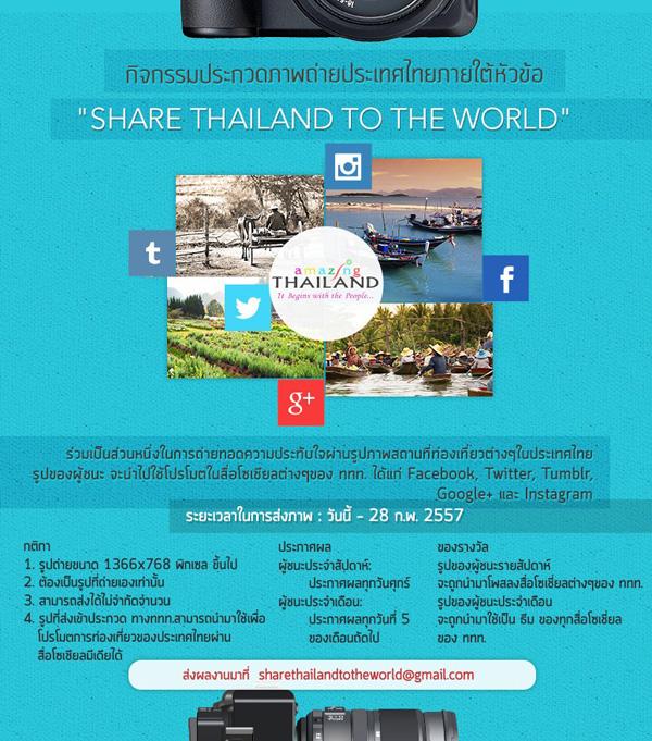 Share Thailand to the world